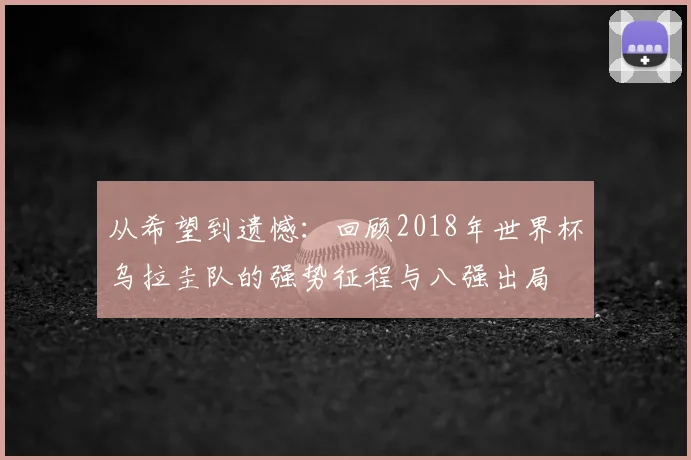 从希望到遗憾：回顾2018年世界杯乌拉圭队的强势征程与八强出局