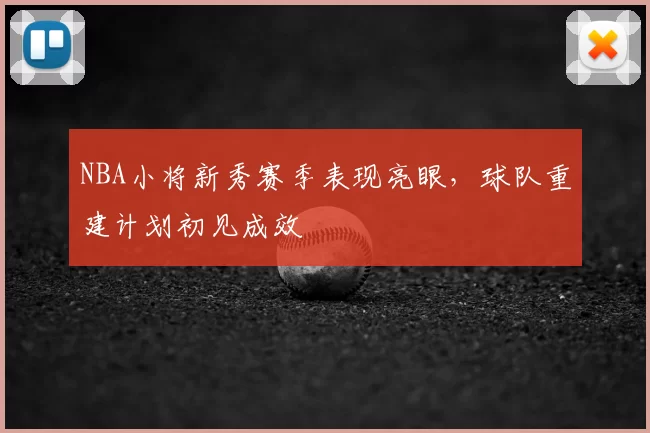 NBA小将新秀赛季表现亮眼，球队重建计划初见成效